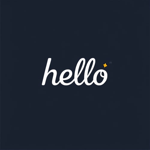 AI Design for hello wordmark