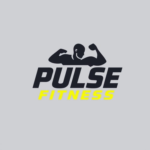 AI Design for Design a modern and energetic logo for "Pulse Fitness," with bold typography and movement-inspired shapes to evoke strength and activity.