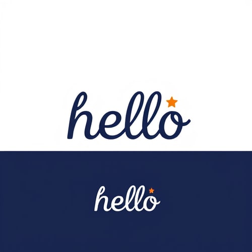 AI Design for hello wordmark