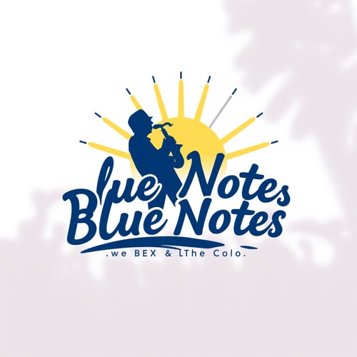 AI Design for Create a vibrant, dynamic logo for a summer jazz festival named “Blue Notes.”