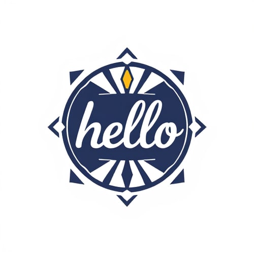 AI Design for hello emblem