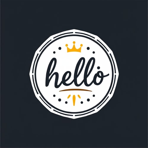 AI Design for hello emblem