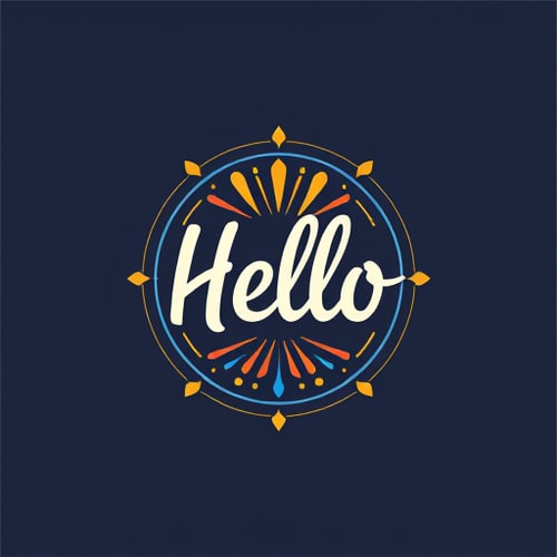 AI Design for hello emblem