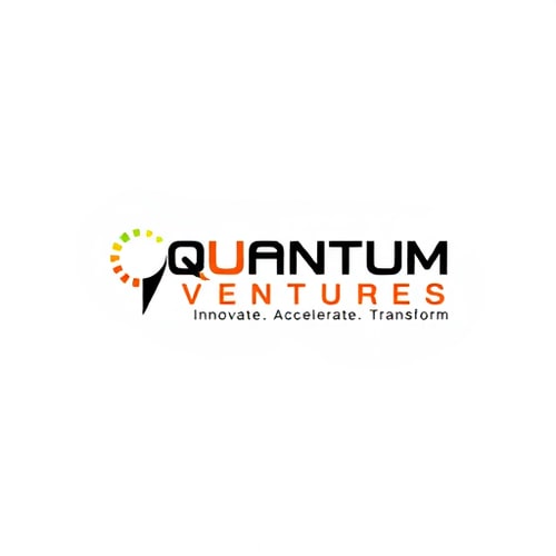 AI Design for Design a sleek and professional logo for "Quantum Ventures" with the tagline: "Innovate. Accelerate. Transform."