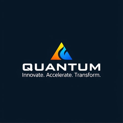 AI Design for Design a sleek and professional logo for "Quantum Ventures" with the tagline: "Innovate. Accelerate. Transform."