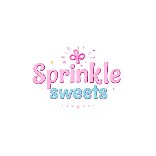 AI Design for Create a playful logo for "Sprinkle Sweets," with fun fonts and pastel colors.