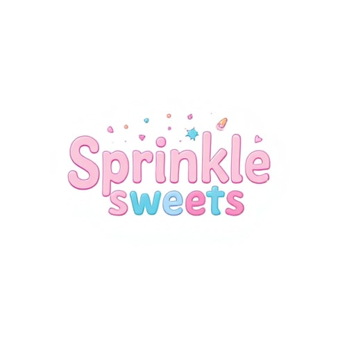AI Design for Create a playful logo for "Sprinkle Sweets," with fun fonts and pastel colors.