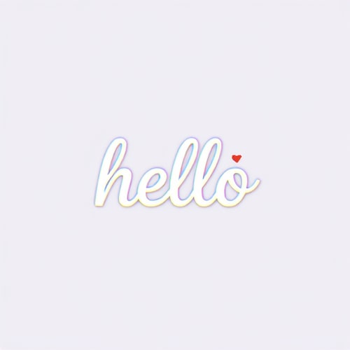 AI Design for hello wordmark