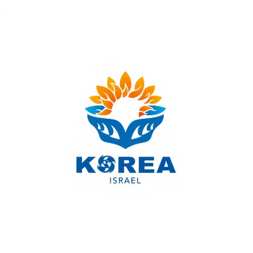 AI Design for logo for korea israel