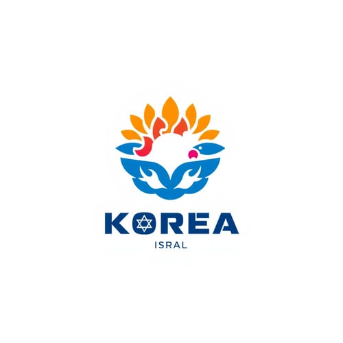 AI Design for logo for korea israel
