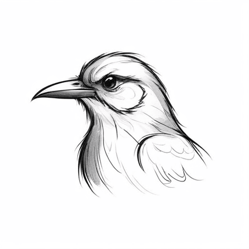 AI Design for bird sketch