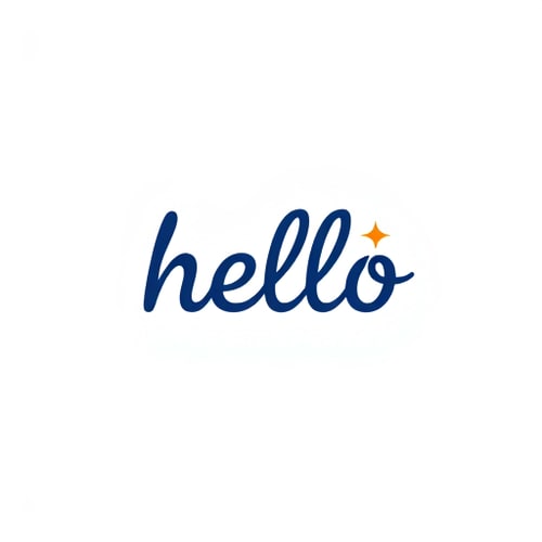 AI Design for hello wordmark