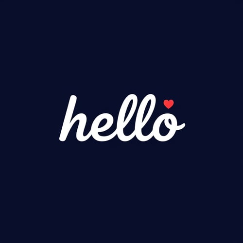AI Design for hello wordmark