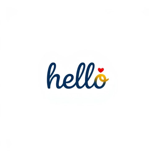 AI Design for hello wordmark