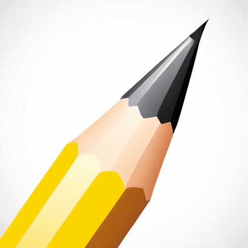 AI Design for close up of pencil tip for drawing compnay called PenTip