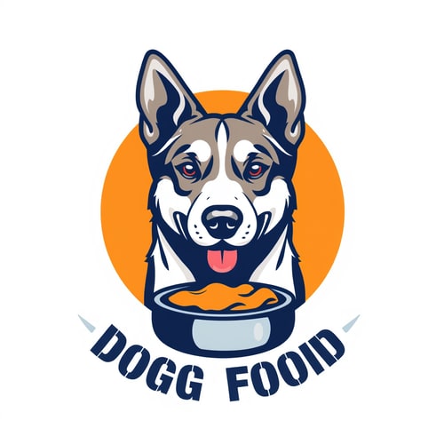 AI Design for dog with text dog food