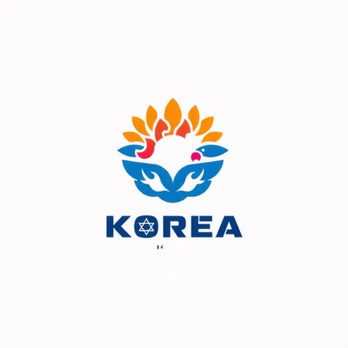 AI Design for israel in blue color