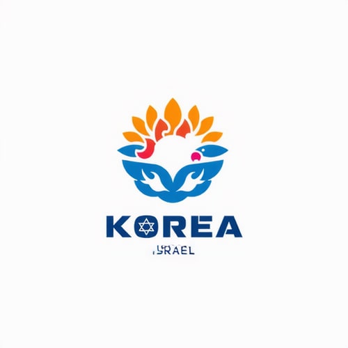 AI Design for israel in blue color