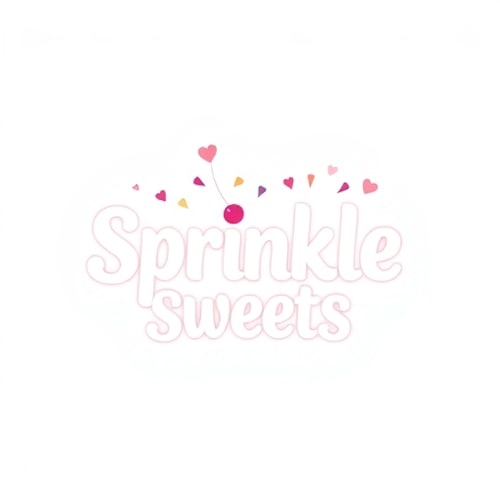 AI Design for Create a playful logo for "Sprinkle Sweets," with fun fonts and pastel colors.