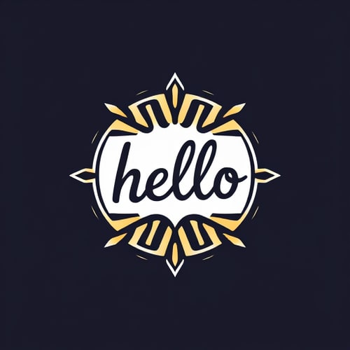 AI Design for hello emblem