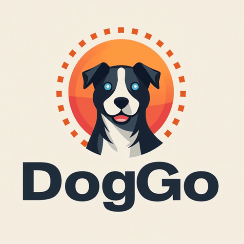 AI Design for dog concept logo with thext DogGo