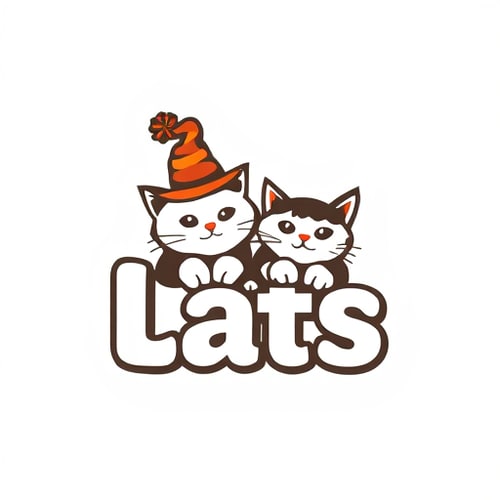 AI Design for Hats and cats, letter form