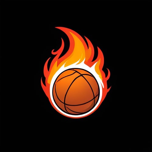 AI Design for Professional logo design. basketball fire shot logo <lora:sdxlbase20:1>