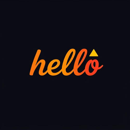 AI Design for hello wordmark