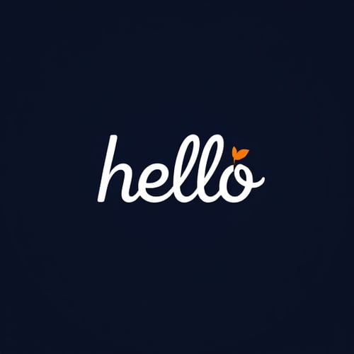 AI Design for hello wordmark