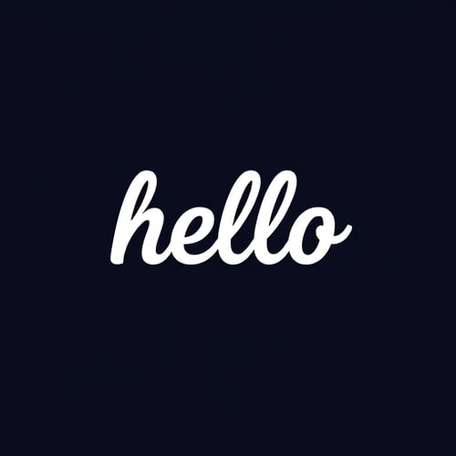 AI Design for hello wordmark