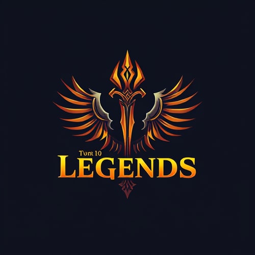 AI Design for legendary weapon with text 'Legends'