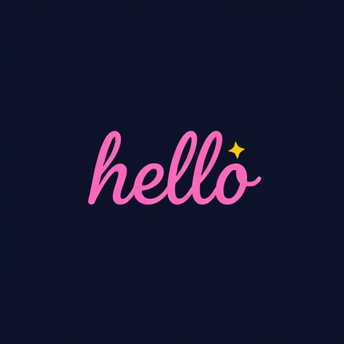 AI Design for hello wordmark