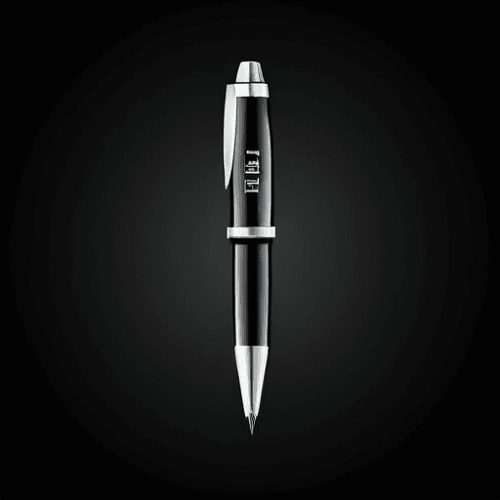 AI Design for logo for PenTip company. close up of pen tip for drawing. Add the words PenTip