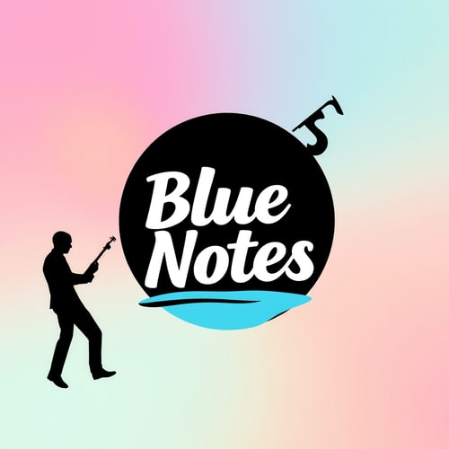 AI Design for Create a vibrant, dynamic logo for a summer jazz festival named “Blue Notes.”