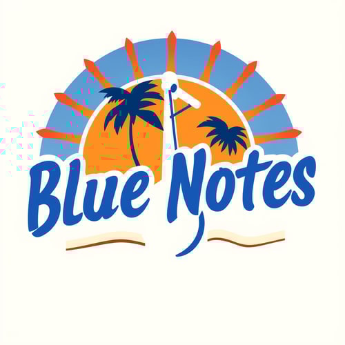 AI Design for Create a vibrant, dynamic logo for a summer jazz festival named “Blue Notes.”