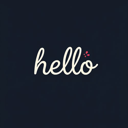 AI Design for hello wordmark