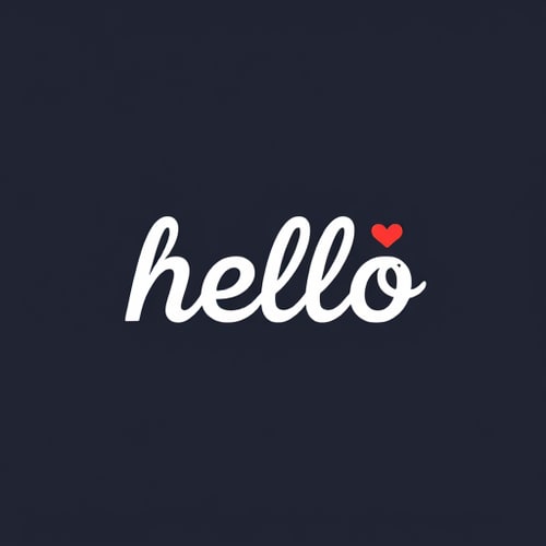 AI Design for hello wordmark
