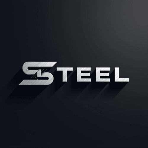 AI Design for In the realm of modern branding, envision a sleek, flat, 2D design logo created for a prominent construction company named "Steel." This logo features a bold, minimalist wordmark style, where the word "Steel" is presented in strong, angular sans-serif typography, symbolizing durability and strength. The letters are meticulously crafted with an industrial aesthetic, featuring sharp edges and a robust weight that conveys a sense of reliability.To emphasize the company's connection to the construction industry, the logo is rendered in a striking metallic silver hue, reminiscent of polished steel, which reflects light subtly and gives a modern touch. The background is a deep charcoal gray, providing a stark contrast that enhances the visibility of the wordmark and evokes the feeling of a solid foundation.The logo’s design incorporates subtle geometric elements, such as intersecting lines or a visual representation of girders, subtly integrated into the letter 'S' and 'E', hinting at the structural integrity that "Steel" embodies. A shadow effect adds depth to the logo, creating an impression of three-dimensionality while retaining its two-dimensional flatness.The overall composition is balanced and harmonious, evoking a sense of professionalism and forward-thinking innovation. This logo stands not only as an identity for the company but also as a testament to the strength and resilience inherent in the construction industry. The logo would make a striking impression on business cards, signage, and company vehicles, effectively communicating the essence of "Steel" to clients and partners alike.