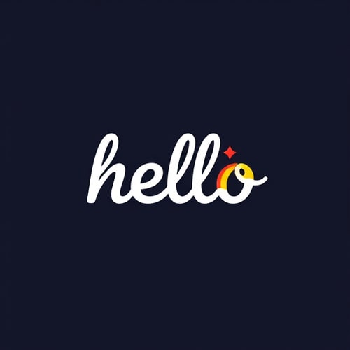 AI Design for hello wordmark