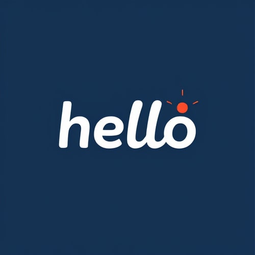 AI Design for hello wordmark