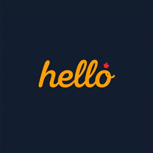 AI Design for hello wordmark