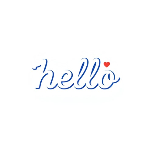 AI Design for hello wordmark