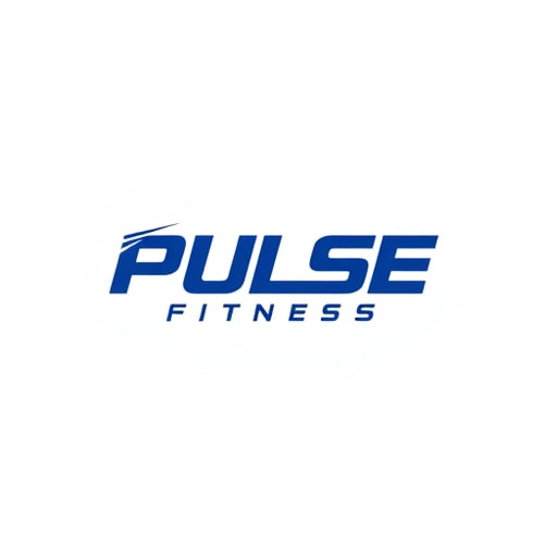 AI Design for Design a modern and energetic logo for "Pulse Fitness," with bold typography and movement-inspired shapes to evoke strength and activity.