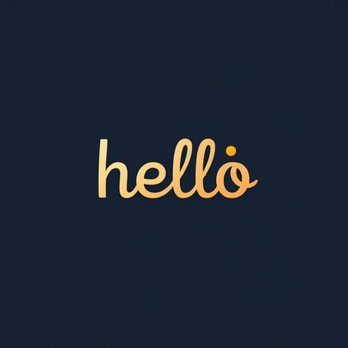 AI Design for hello wordmark