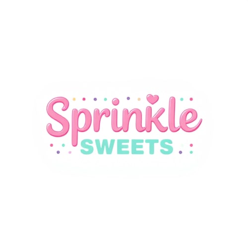AI Design for Create a playful logo for "Sprinkle Sweets," with fun fonts and pastel colors.