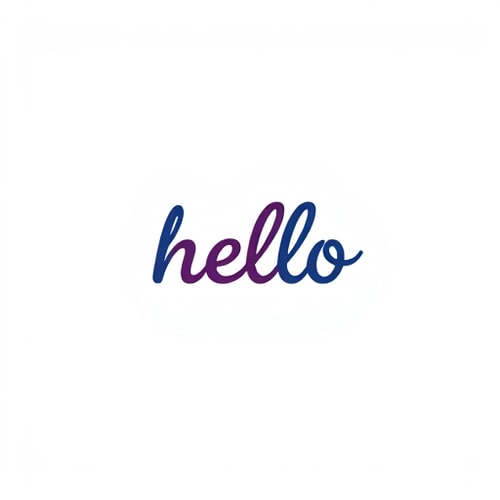 AI Design for hello wordmark