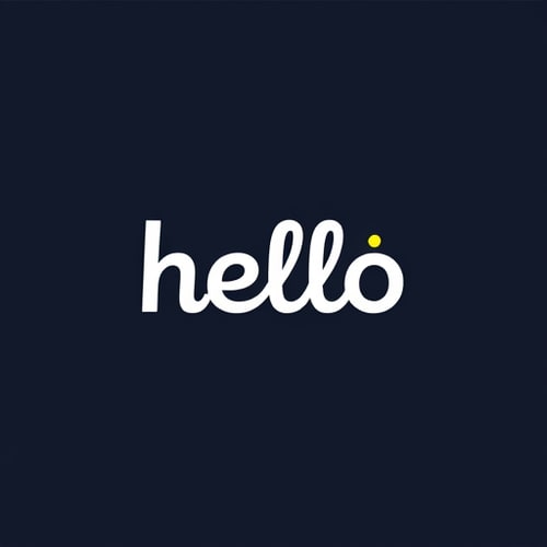 AI Design for hello wordmark