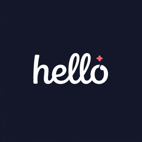 AI Design for hello wordmark