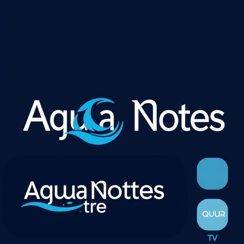 AI Design for aqua notes logo