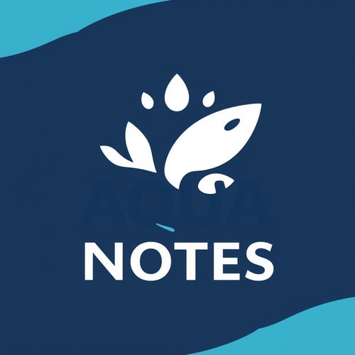 AI Design for aqua notes logo